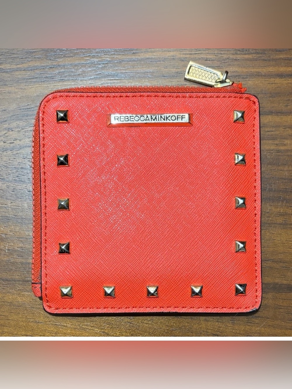 🧡❤️REBECCA MINKOFF Studded Square Wallet